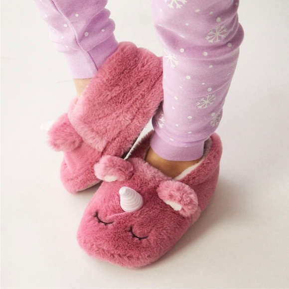 Wonder Co. Toddler Unicorn Slippers, Pink - Picture 2 of 3